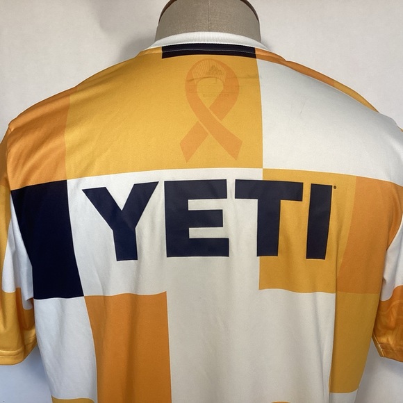 Adidas Austin FC 2022 MLS Works Kick Childhood Cancer Men’s Soccer Jersey size L - Picture 4 of 9